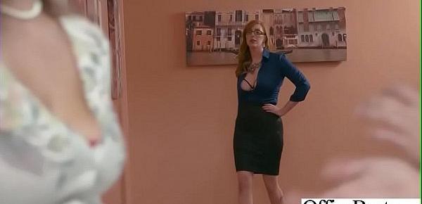  Office Sluty Girl (Lauren Phillips & Lena Paul) With Big Round Boobs Banged Hard video-16